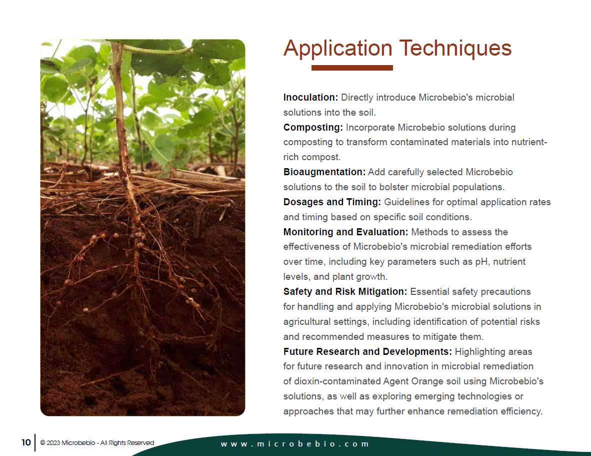 Revolutionizing Agriculture and SToxic Agent Orange soil Remediation 9