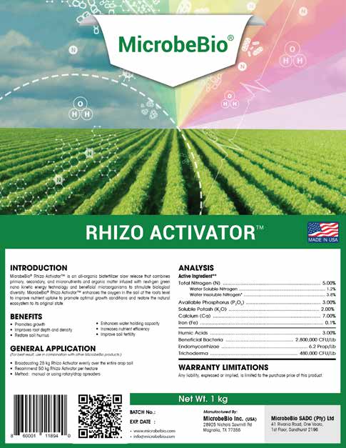 MICROBEBIO - BROCHURE - APPLICATION RATE - PEST PREVENT DISEASES - CORN ...