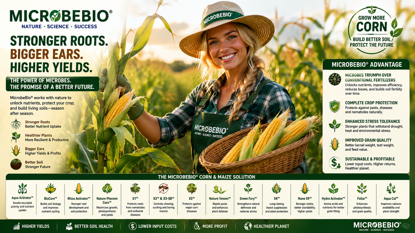 Helps Corn and Maize Reach Their Full Genetic Potential While Building Living Soils