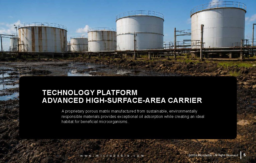 MicrobeBio® Green Hazmat OR 9.0™ represents the next generation of oil spill response and environmental remediation.