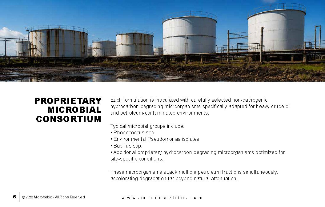 MicrobeBio® Green Hazmat OR 9.0™ represents the next generation of oil spill response and environmental remediation.