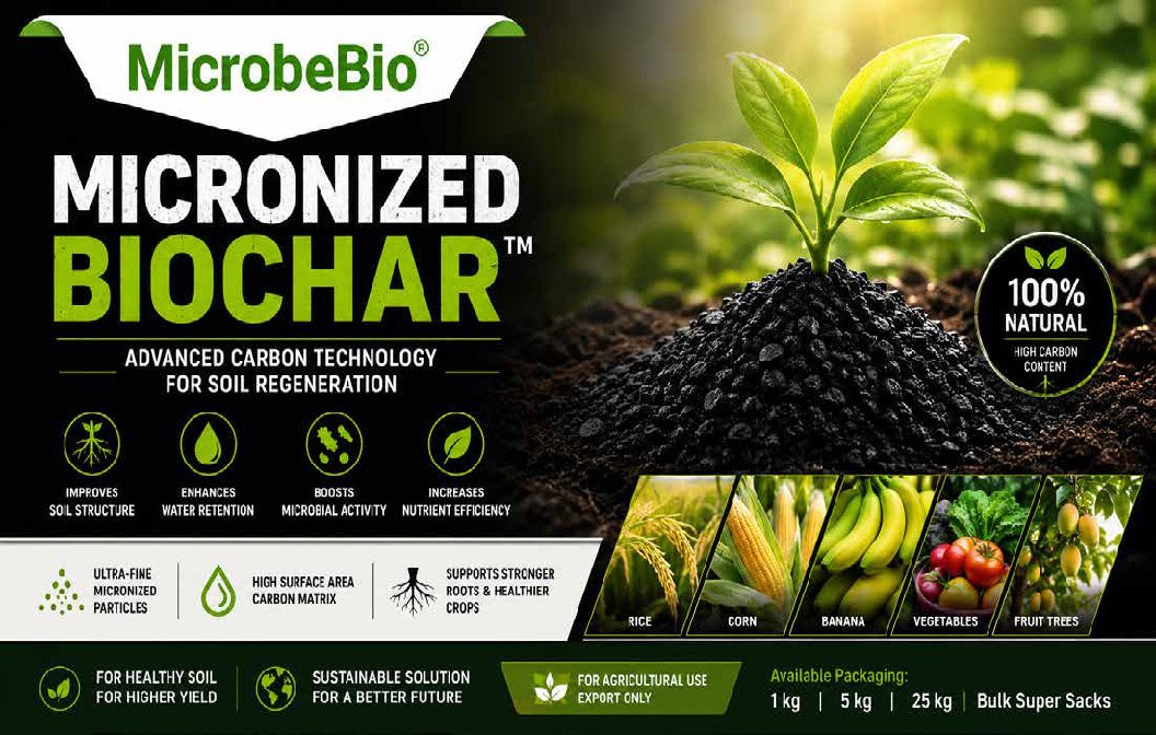 Microbebio MICRONIZED BIOCHAR